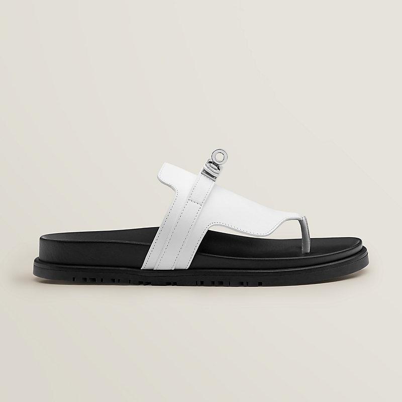 Dép Hermes Empire Sandal Nữ Đen Trắng